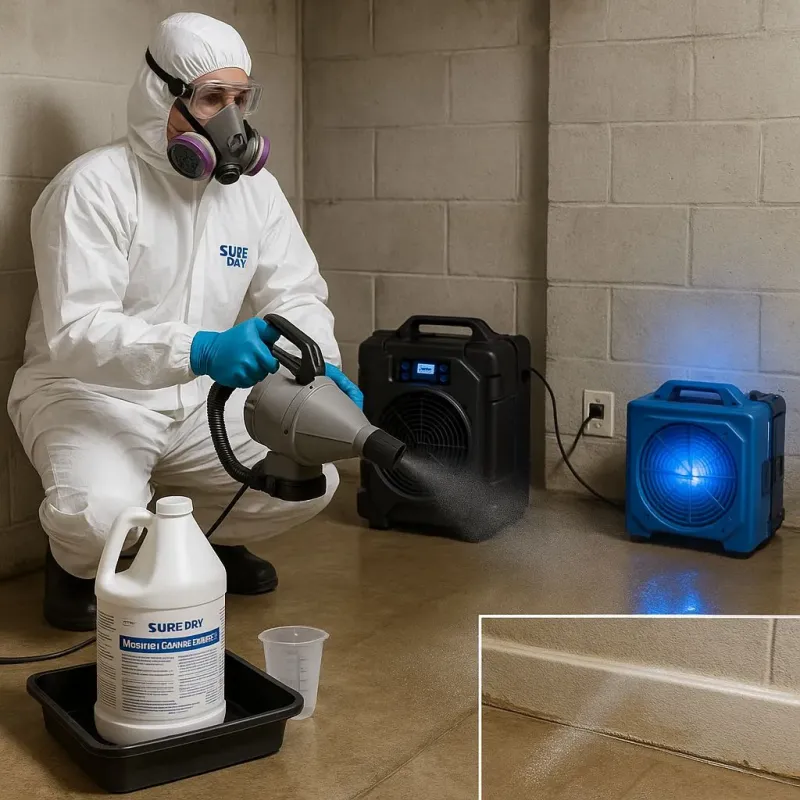 Sanitization and Odor Removal process in Armada, MI